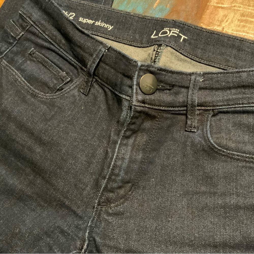 LOFT Women's Skinny Jeans - Deep Indigo - Picture 4 of 6